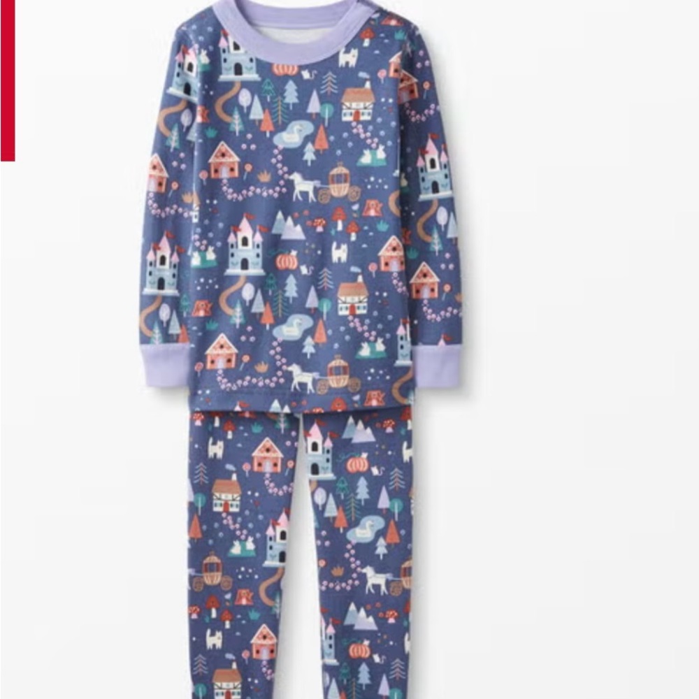 Hanna Andersson Blue Fantasy Print Pajama Set